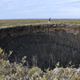 The C17 blowout crater in the Russian arctic.
